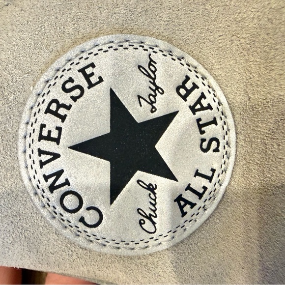 Converse Gray Suede High-Top Sneakers - Picture 2 of 3